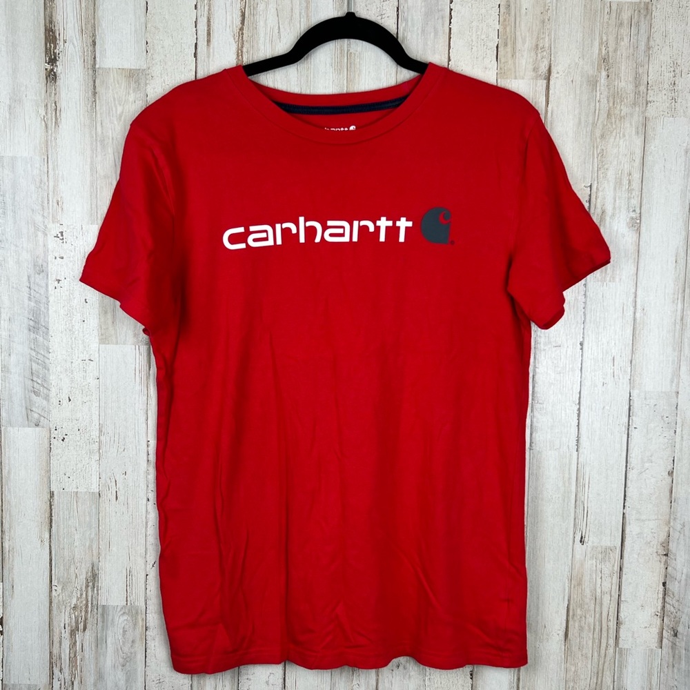 Carhartt Kid’s Red Short Sleeve Logo T-shirt Size‎ L (14-16) - Picture 5 of 5